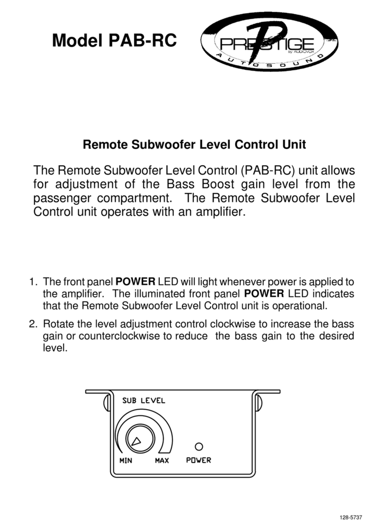 Audiovox PAB-RC Manual