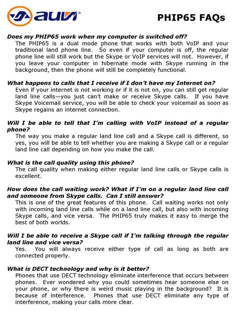 Auvi PHIP 65 Frequently asked questions