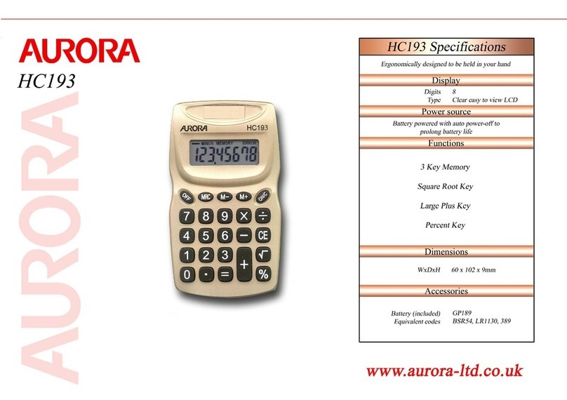 Aurora HC193 Specifications