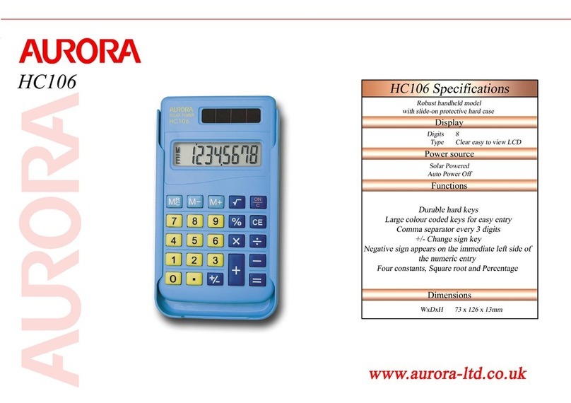 Aurora HC106 Specifications