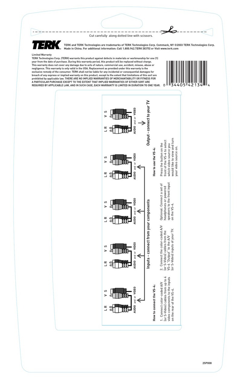TERK Technologies VS-4 user guide