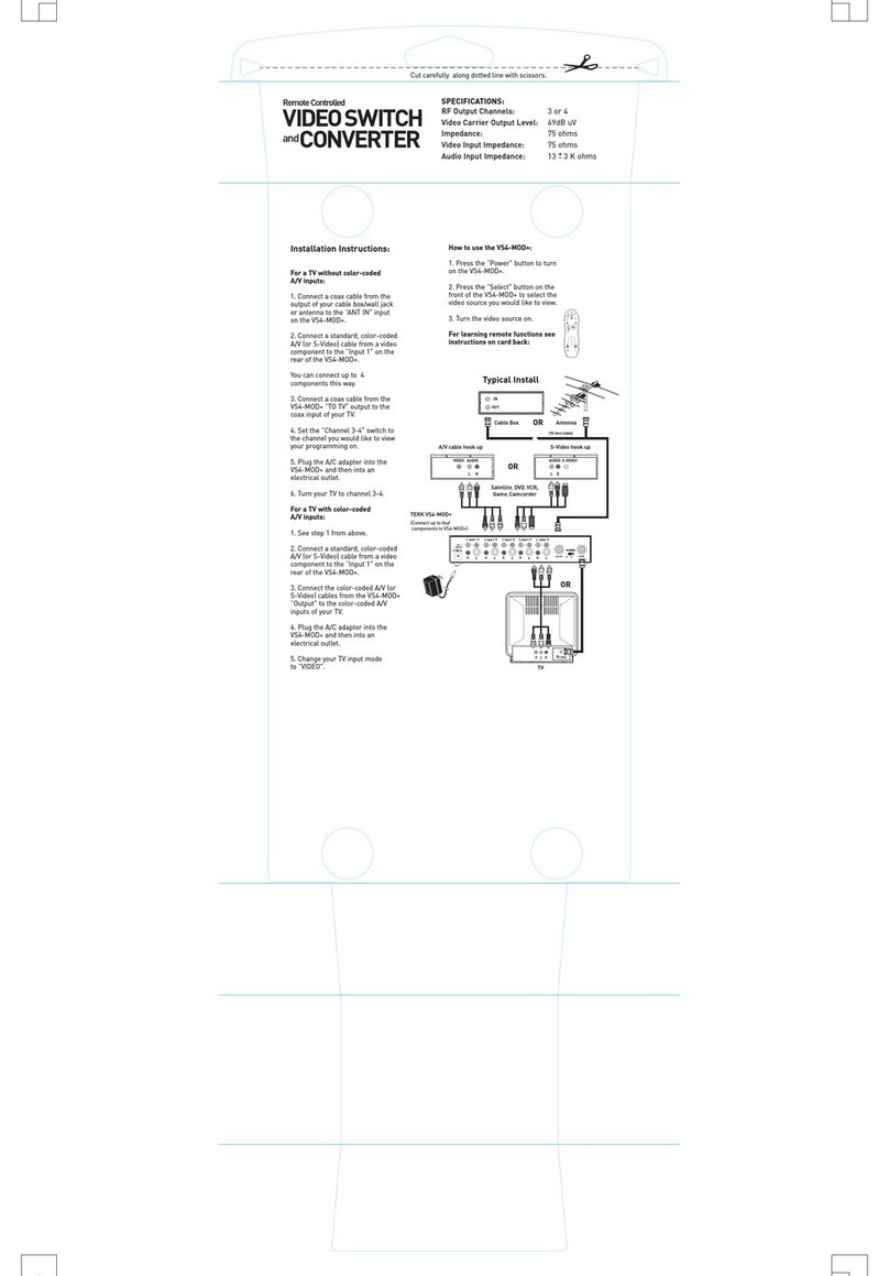 TERK Technologies VS4-MOD+ installation instructions