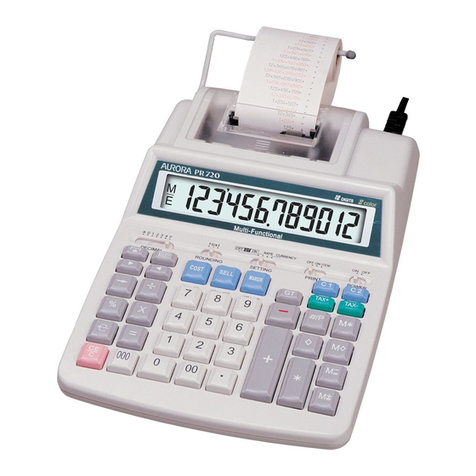 Aurora PR720 User manual Aurora PR720 User manual