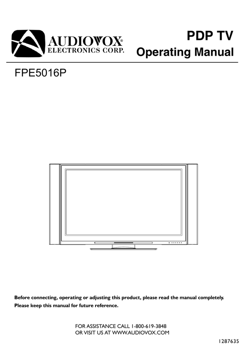 Audiovox FPE5016P User manual Audiovox FPE5016P User manual