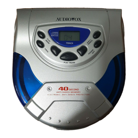 Audiovox CE142AR User manual