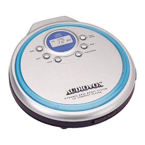 Audiovox CE101C operating instructions