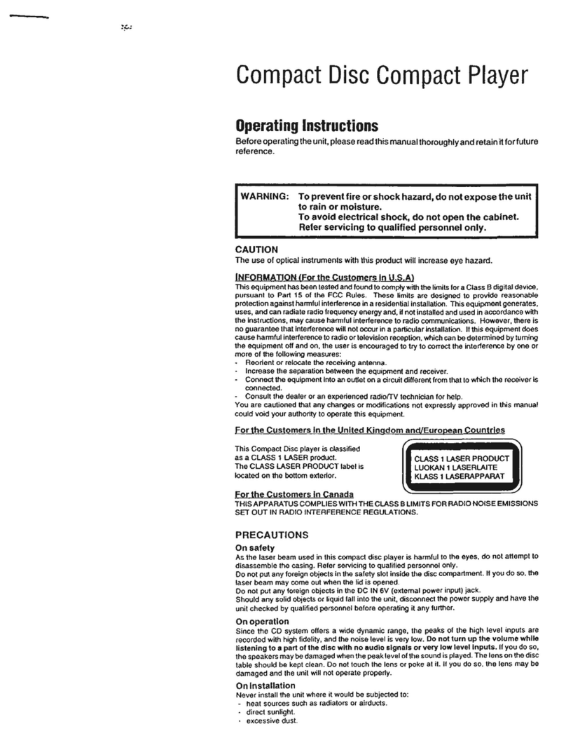 Audiovox CE112AR operating instructions