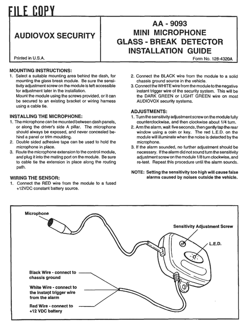 Audiovox AA-9093 installation guide