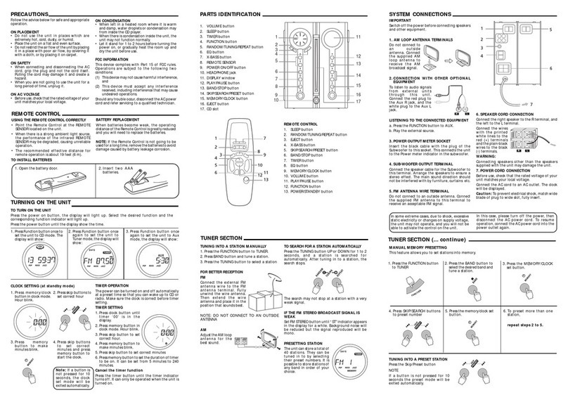 Audiovox CE525 User manual