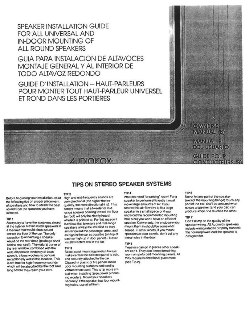 Audiovox SL40 install guide