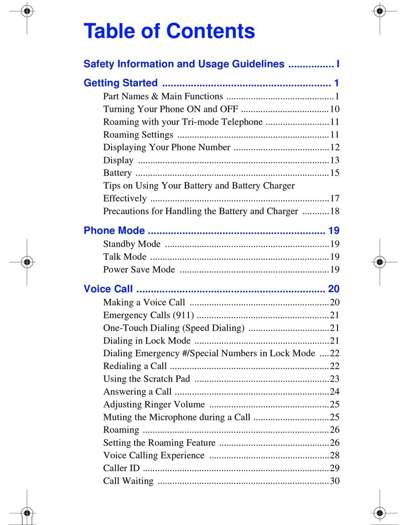 Audiovox Z800 User manual