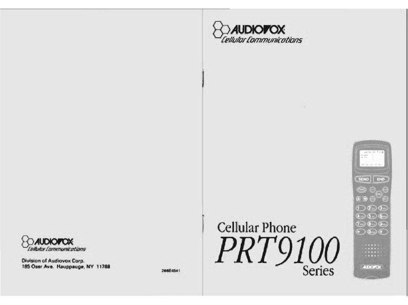 Audiovox PRT9100 Series User manual