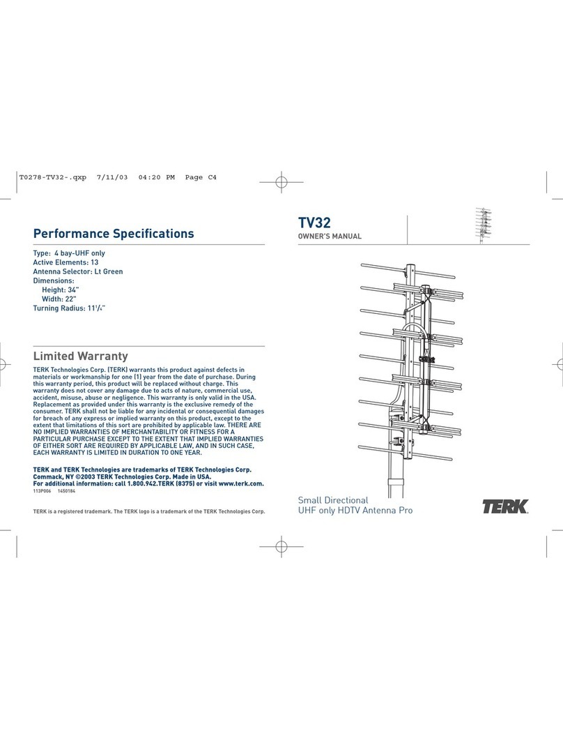 TERK Technologies TV32 User manual