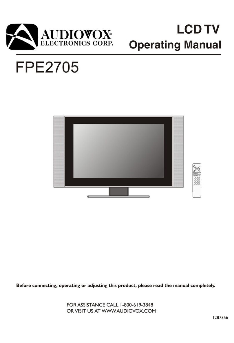 Audiovox FPE2705 operating manual