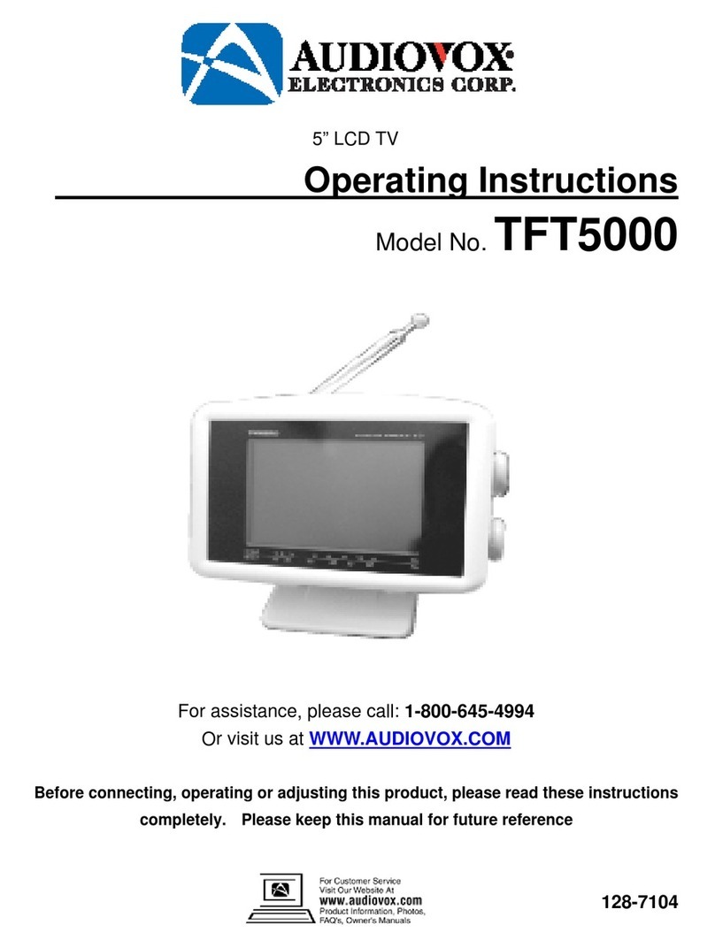 Audiovox TFT5000 User manual