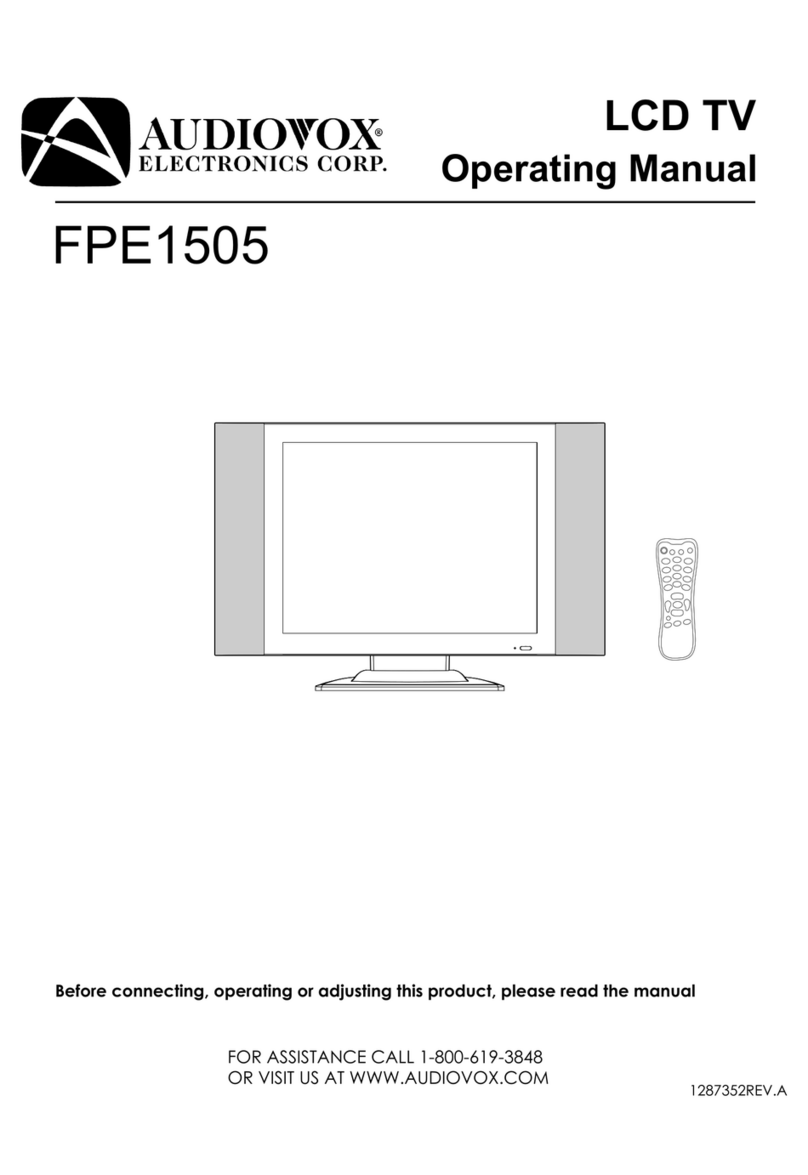 Audiovox FPE1505 User manual