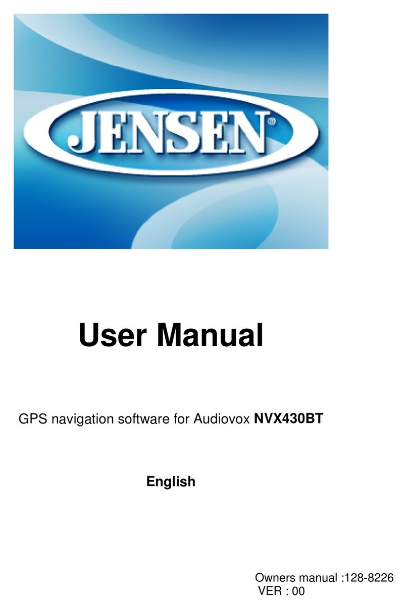 Audiovox NVX430 User manual