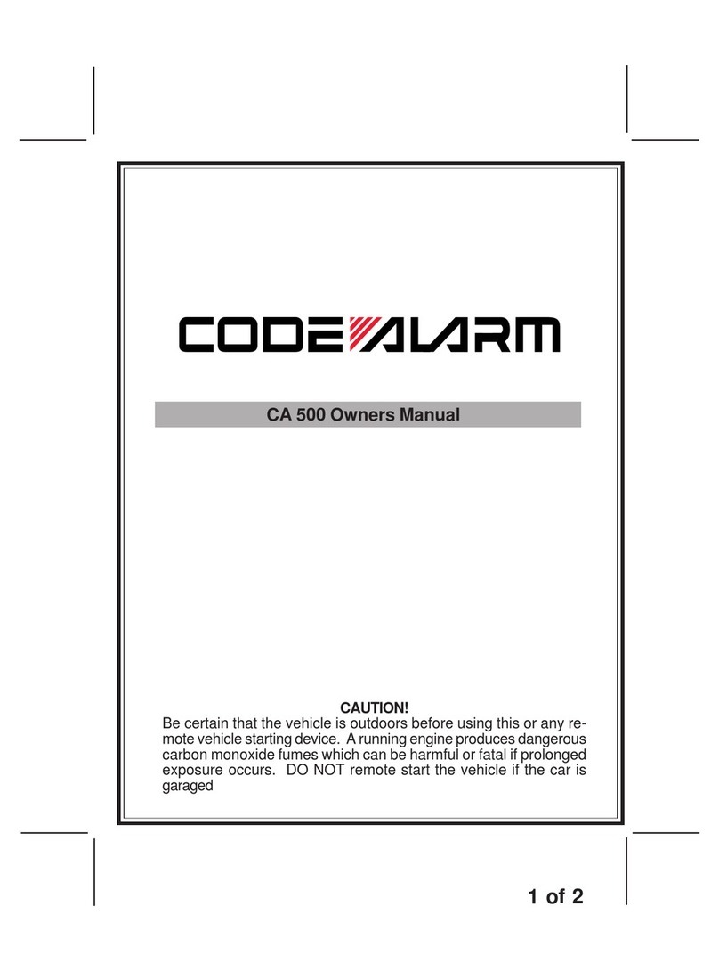 Code Alarm CA-500 owner's manual