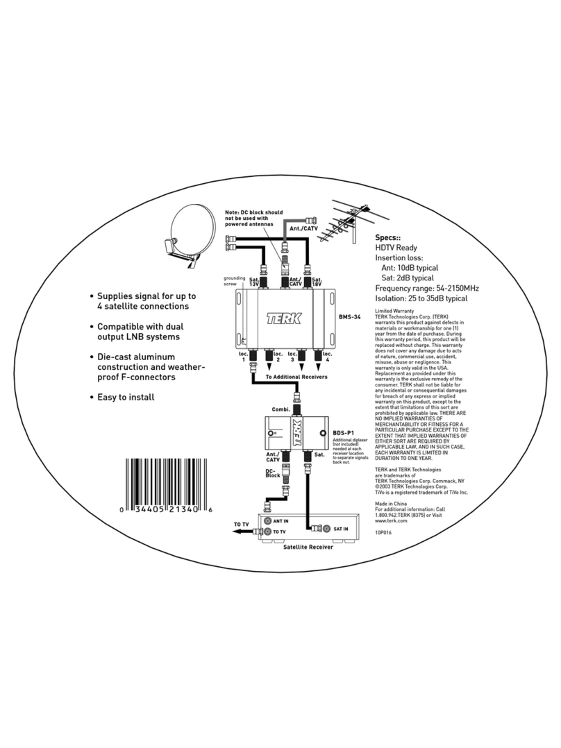 TERK Technologies BMS-34 Instruction manual