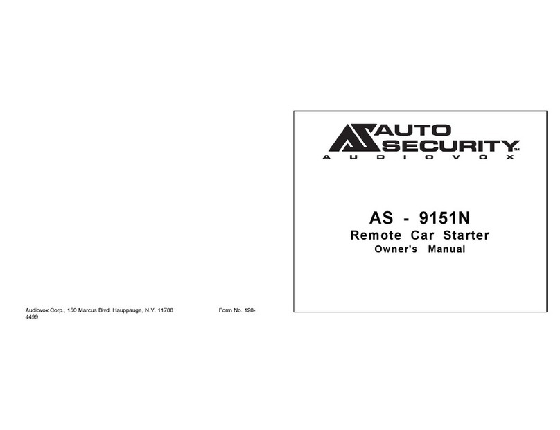 Audiovox Auto Security AS-9151N User manual