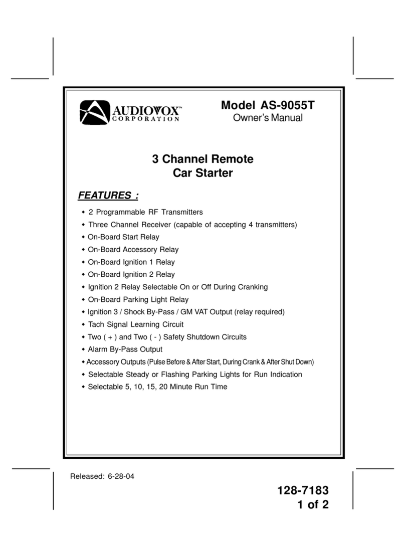 Audiovox AS-9055T owner's manual Audiovox AS-9055T owner's manual