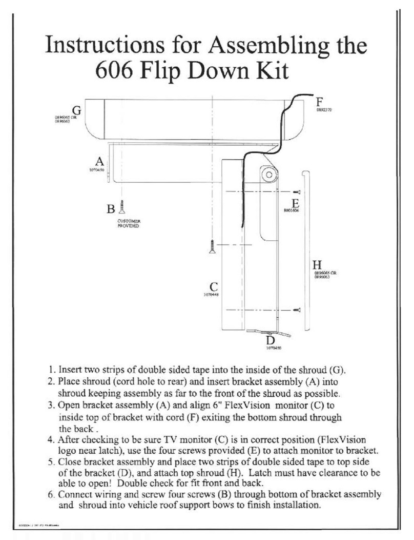 Audiovox FlexVision CTV-5060 Assembling instructions