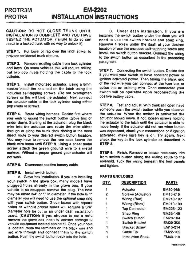 Audiovox EM-2202 User manual