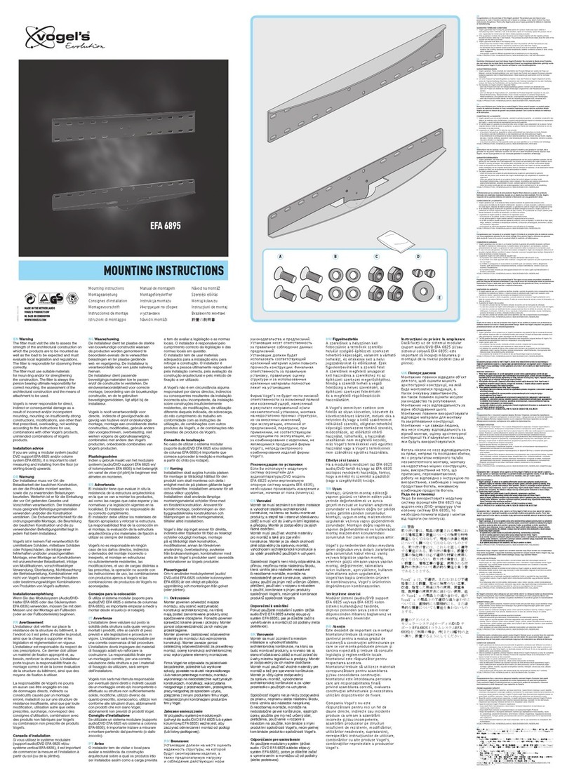 VOGELS EFA6895 instruction manual VOGELS EFA6895 instruction manual
