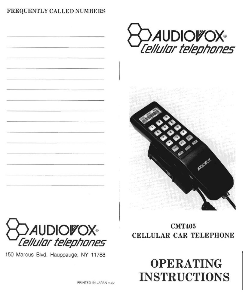 Audiovox CMT405 User manual