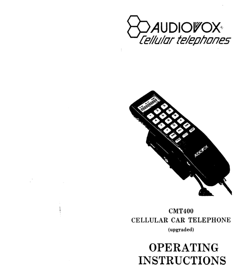Audiovox CMT400 User manual