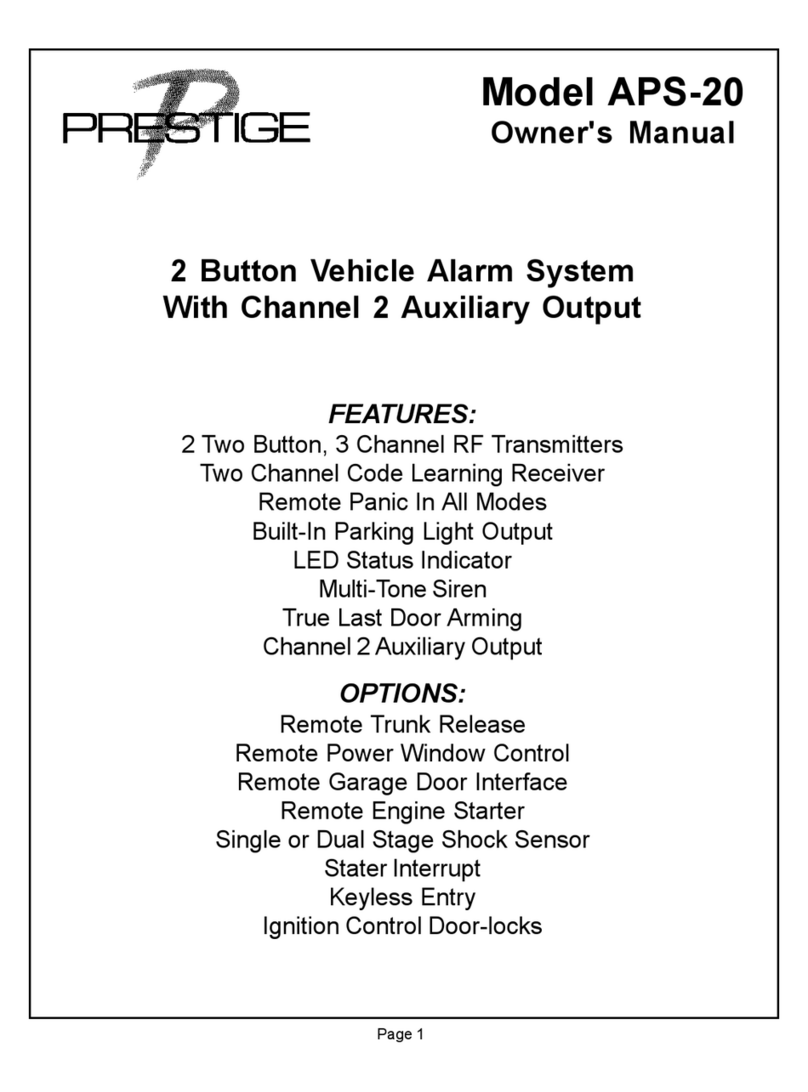 Audiovox APS-20A owner's manual