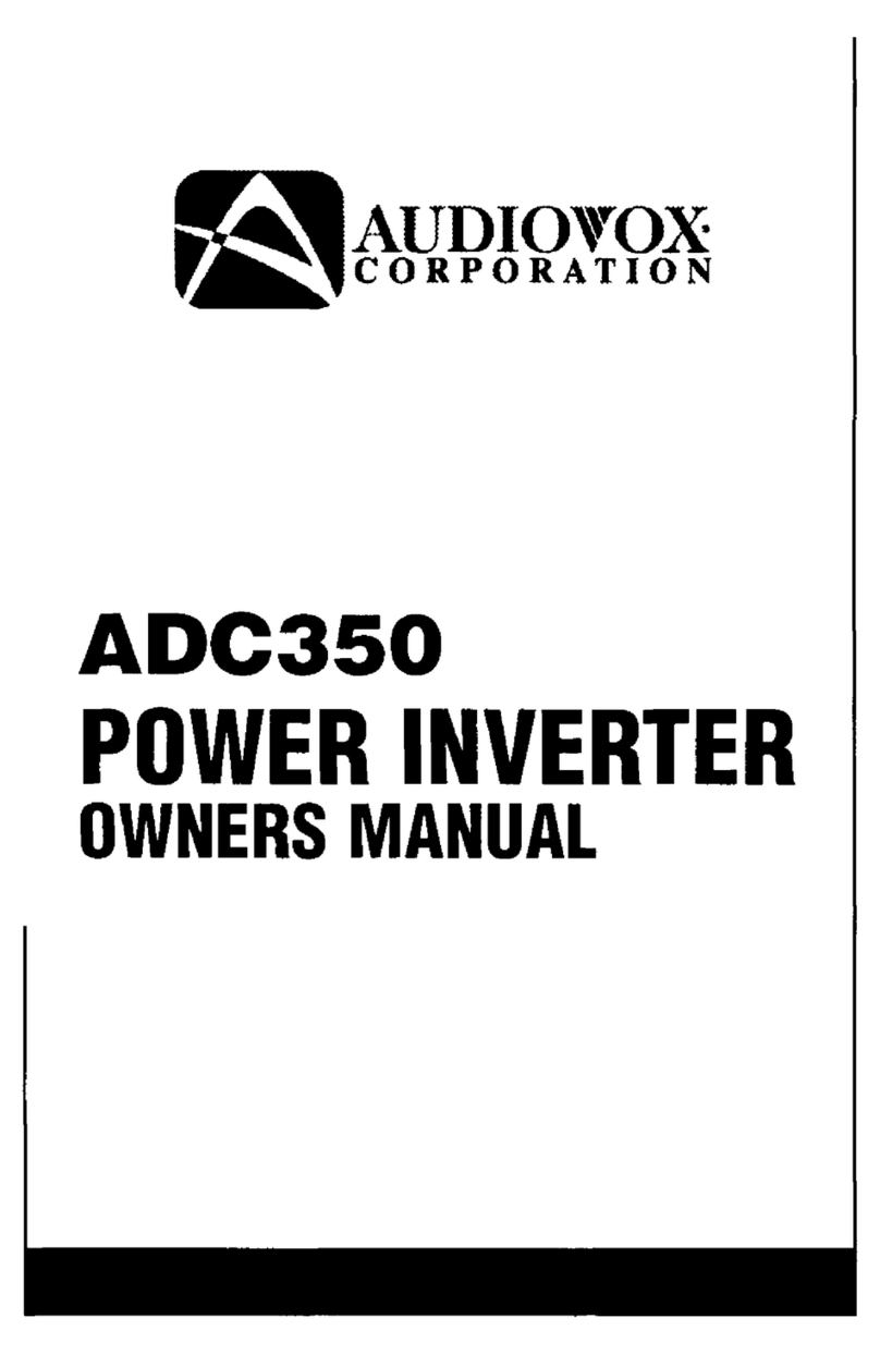 Audiovox ADC350 owner's manual