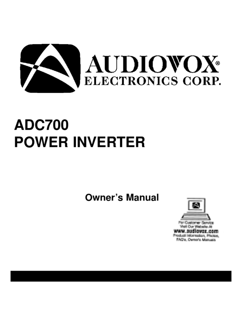 Audiovox ADC700 owner's manual