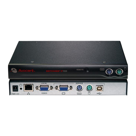Avocent SwitchView IP 1020 User manual