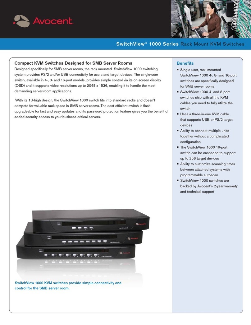 Avocent SwitchView SwitchView 1000 User manual