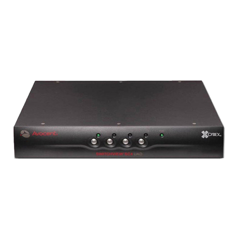 Avocent SwitchView SC4 UAD Quick installation guide