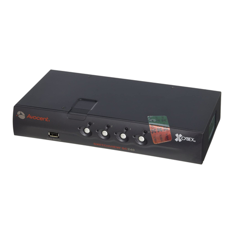 Avocent SwitchView SC120 User manual Avocent SwitchView SC120 User manual