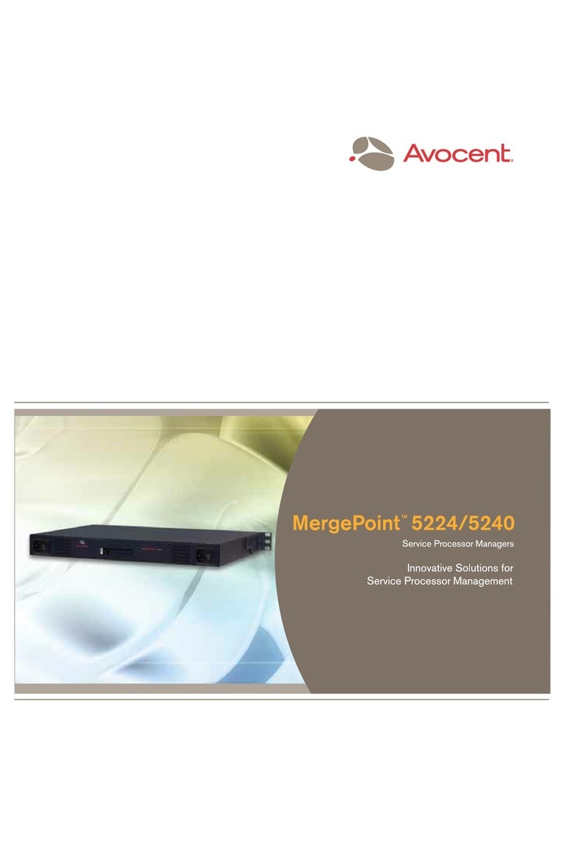Avocent MergePoint 5240 User manual
