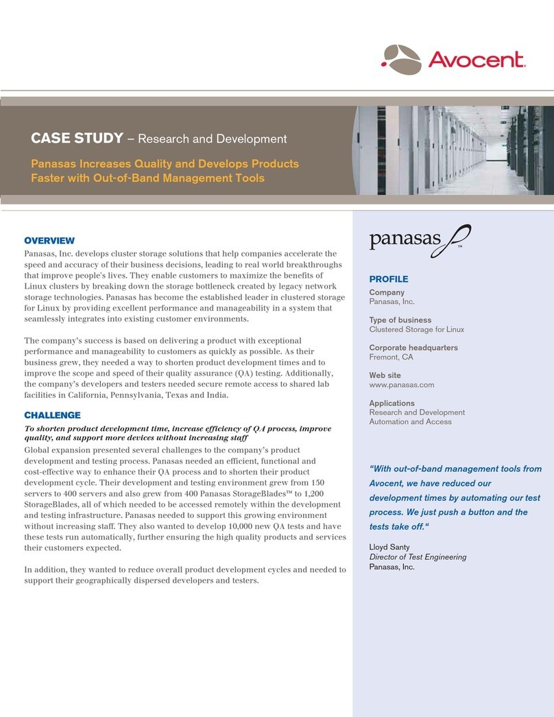 Avocent TS100 supplementary guide
