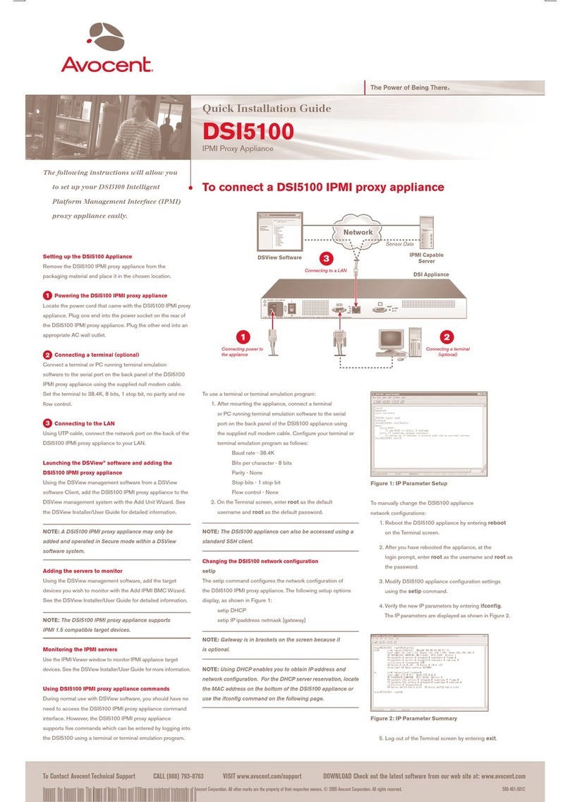 Avocent DSI5100 User manual