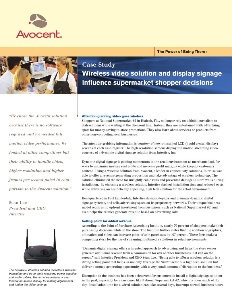 Avocent AutoView 1515 User manual Avocent AutoView 1515 User manual