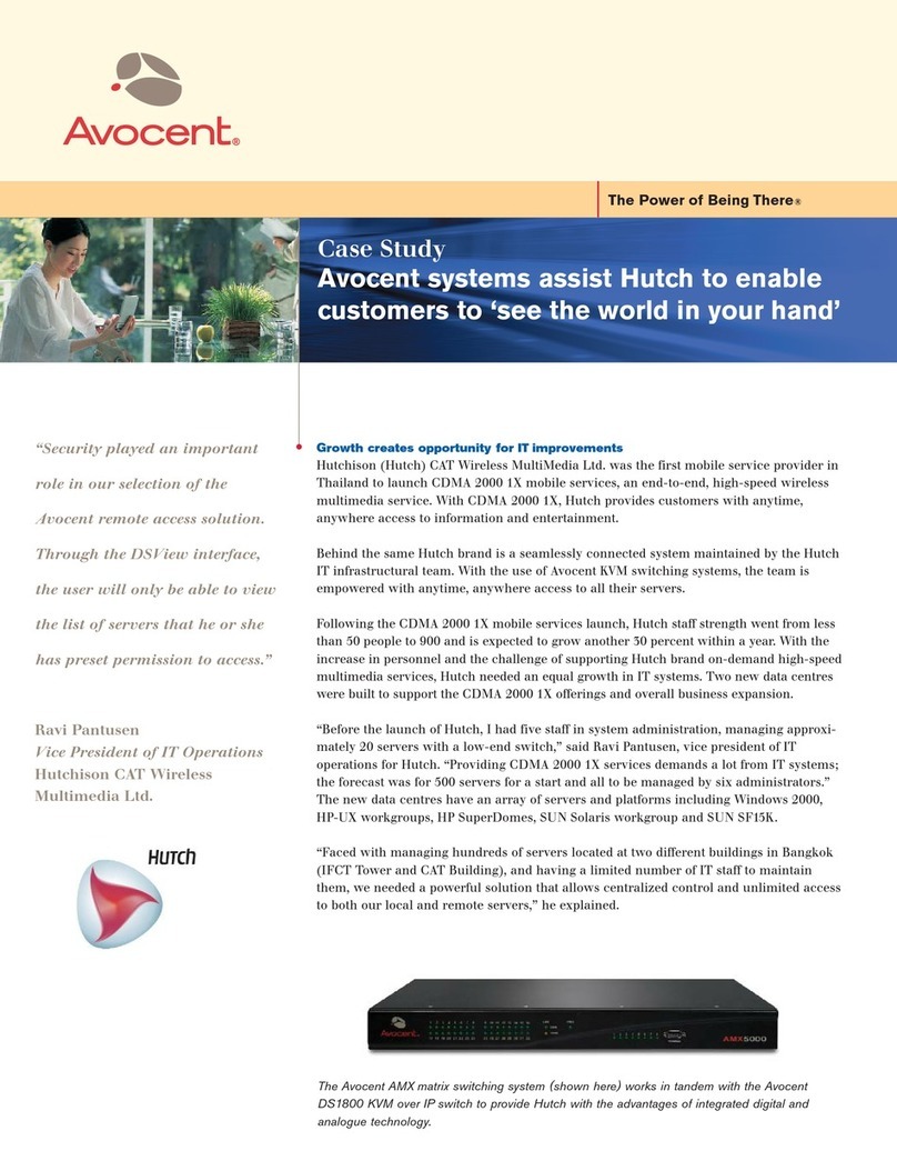 Avocent AMX5000 User manual