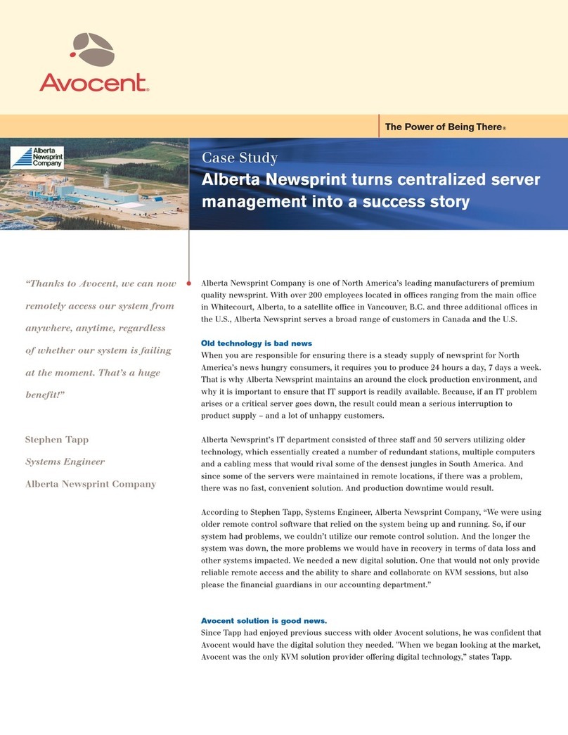 Avocent DSR4010 brochure