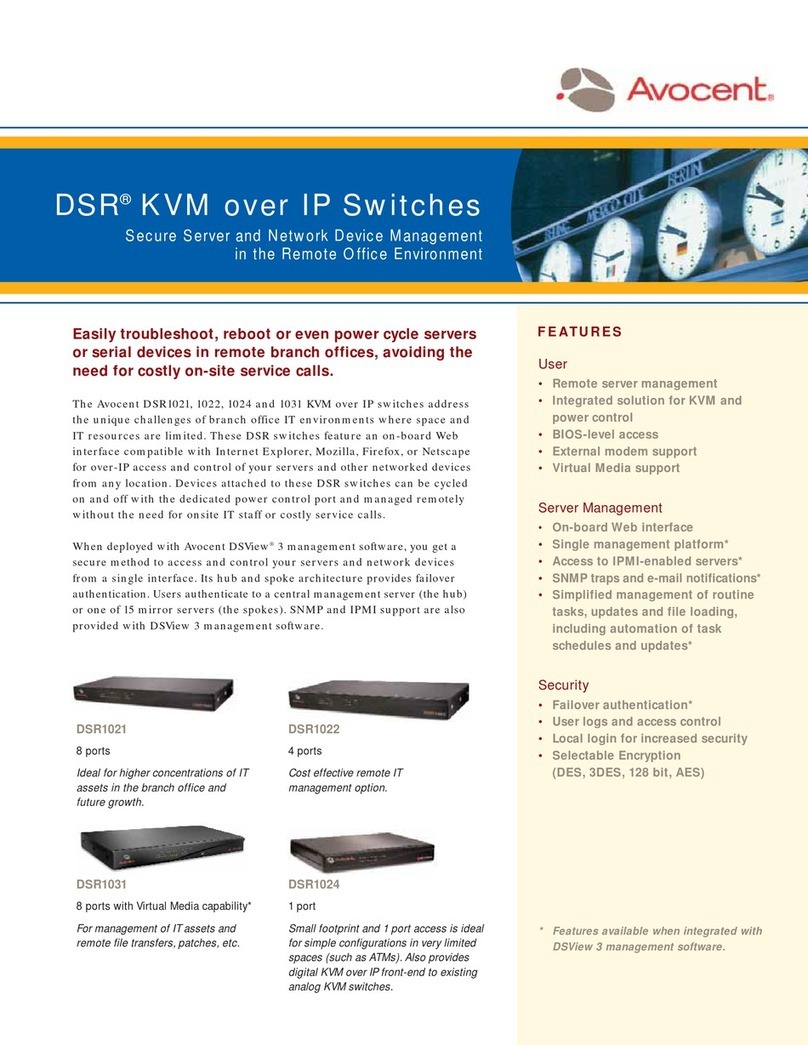 Avocent DSR Series DSR1021 Manual