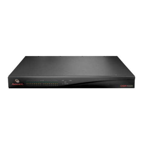 Avocent DSR Series DSR1020 Instruction Manual
