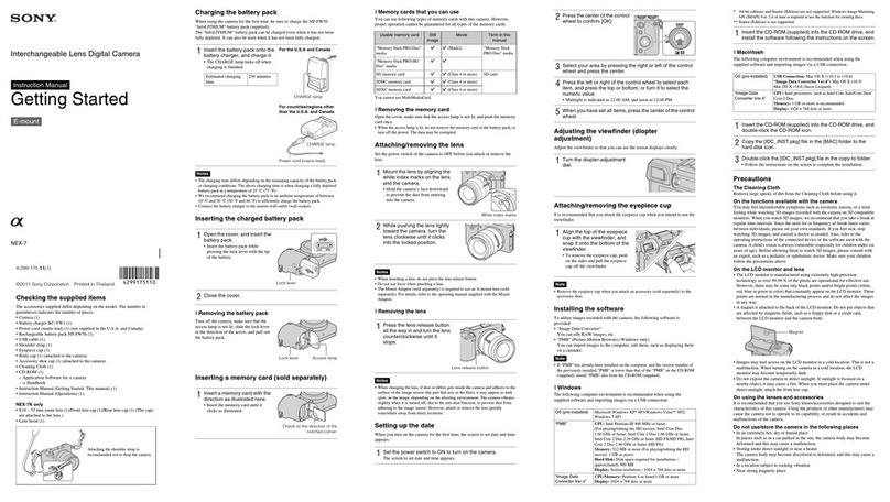 Sony NEX-7 &alpha instruction manual