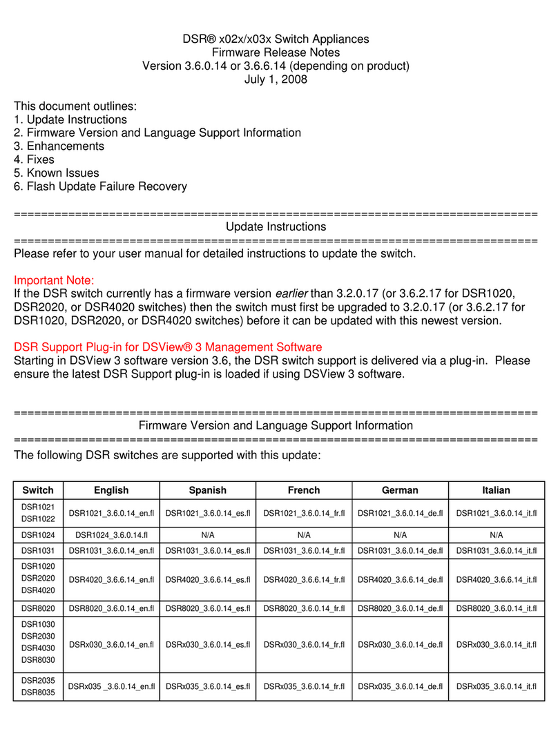 Avocent DSR Series DSR1020 Instruction Manual