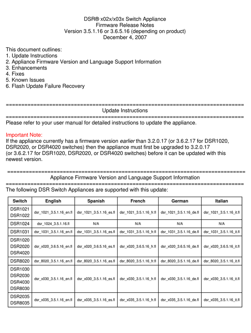 Avocent DSR Series DSR1020 Instruction Manual Avocent DSR Series DSR1020 Instruction Manual