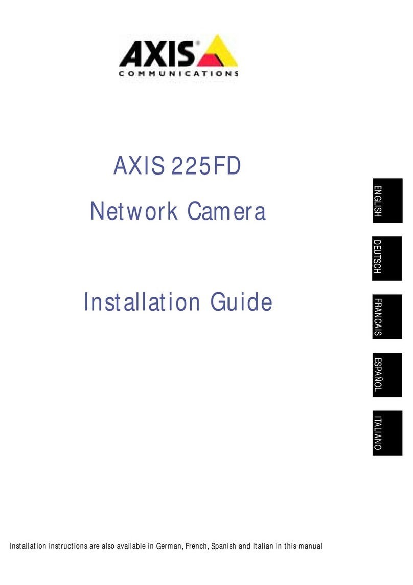Axis 225FD User manual