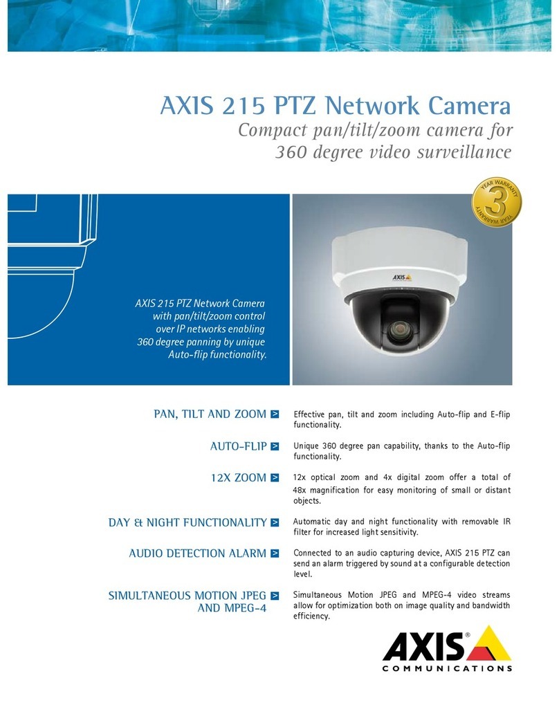 Axis 215 PTZ User manual